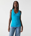 Michael Stars Maya V-neck Tank In Corsica