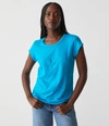 Michael Stars Trudy Supima Tee In Corsica