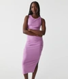 Michael Stars Wren Ribbed Midi Dress In Smoothie