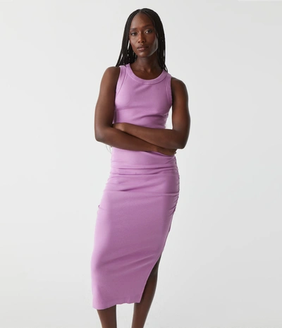 Michael Stars Wren Ribbed Midi Dress In Smoothie