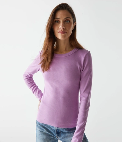 Michael Stars Zola Ribbed Tee In Smoothie