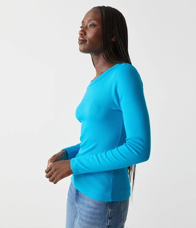 Michael Stars Zola Ribbed Tee In Corsica