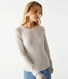 Michael Stars Zola Ribbed Tee In Cement