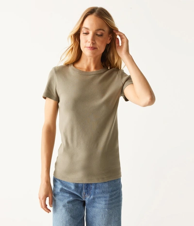 Michael Stars Lexy Tee In Olive