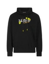 BARROW BARROW HOODIE WITH LETTERING AND GRAPHIC PRINT