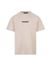 BARROW BARROW DOVE T-SHIRT WITH FRONT AND BACK LOGO PRINT