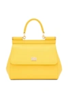 Dolce & Gabbana Small Sicily Handbag In Yellow & Orange