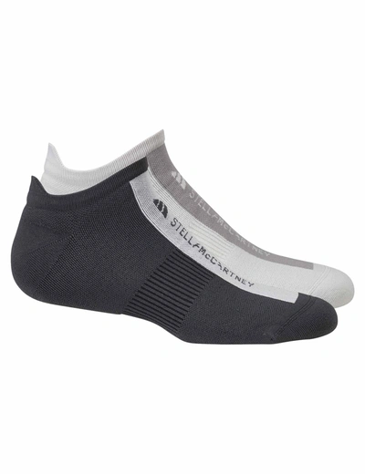 Adidas By Stella Mccartney Low Socks (2 Pair Pack) In Grey