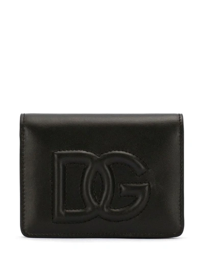Dolce & Gabbana Dg Logo Wallet In Black