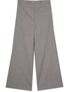 Low Classic Wide Wool Trouser In Grey