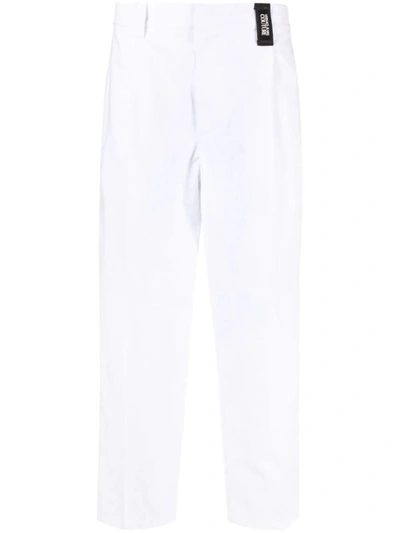 Versace Jeans Couture Technical Trousers Clothing In White