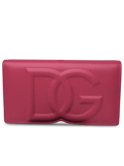 Dolce & Gabbana Fuchsia Leather Bag In Fucsia