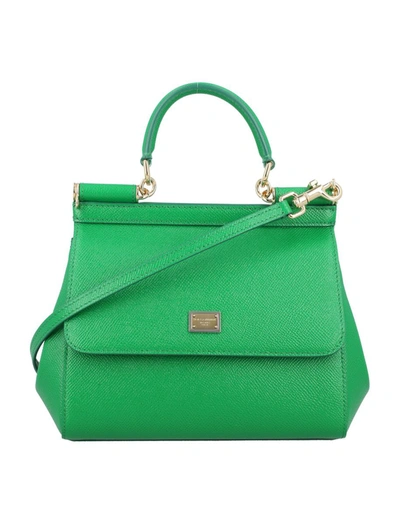 Dolce & Gabbana Sicily Medium Bag In Verde