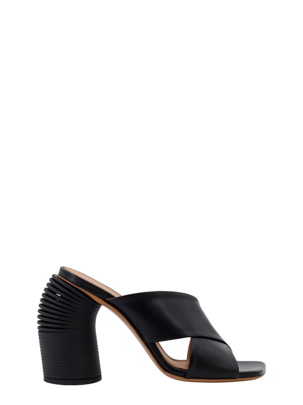 Off-White Lollipop lace-up leather sandals - Black