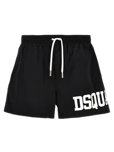 Dsquared2 Midi Boxer Shorts In Black