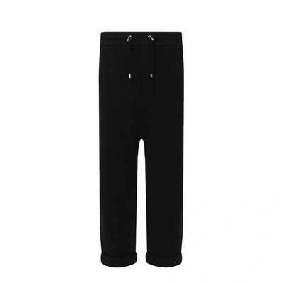 Balmain Cotton Logo Pants In Black