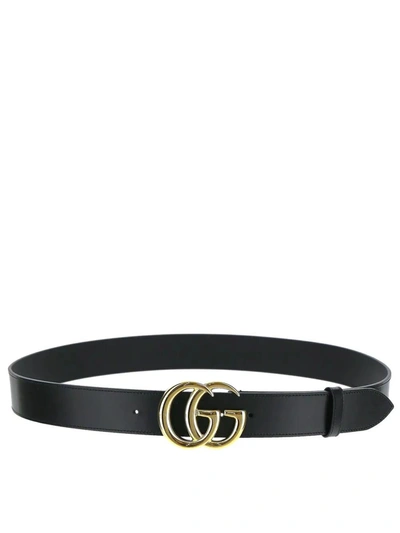 Gucci Double G Belt In Black