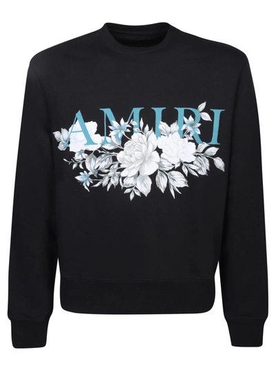 Amiri Floral Black Sweatshirt