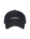 GIVENCHY GIVENCHY EMBROIDERED CAP IN BLACK COTTON