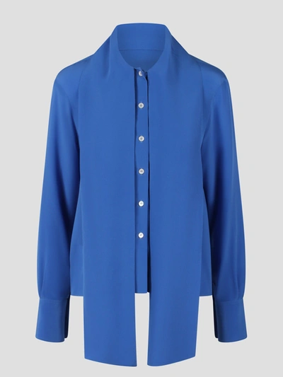 STELLA MCCARTNEY STELLA MCCARTNEY SILK CREPE DE CHINE PUSSYBOW SHIRT