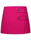 VERSACE VERSACE FUCHSIA SILK BLEND MINISKIRT