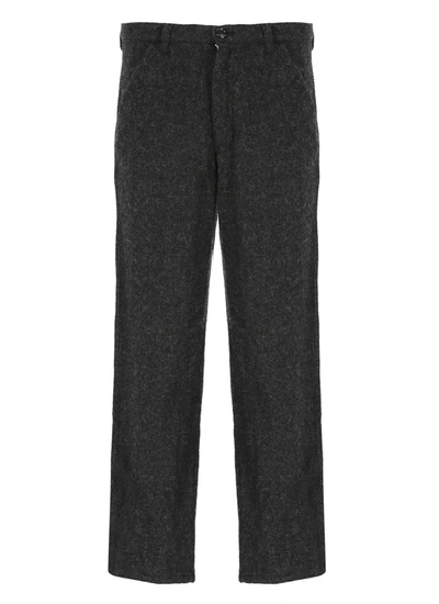 Comme Des Garçons Wool Trousers In Grey