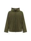 Balenciaga Hooded Jacket In Khaki