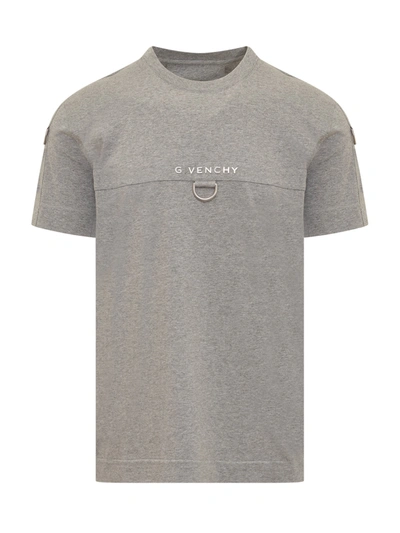 Givenchy T-shirt With Logo In Light Grey