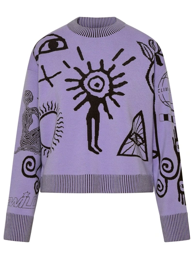 Stella Mccartney Virgin Wool Blend Sweater In Liliac