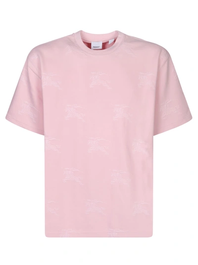 Burberry All-over Ekd Logo Pink T-shirt