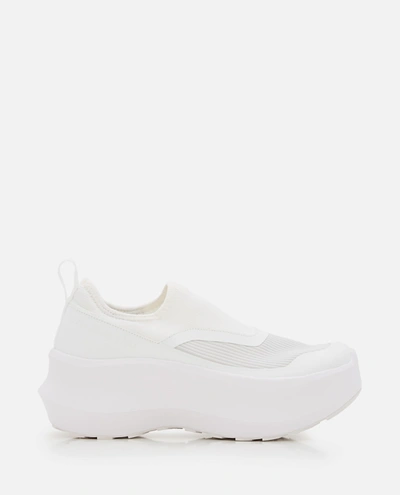 Comme Des Garçons Salomon Slip On Platform Sneakers In White
