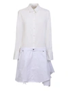 Jw Anderson J.w. Anderson Asymmetric Shirtdress In White