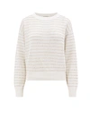 Brunello Cucinelli Sparkling Sweater In White