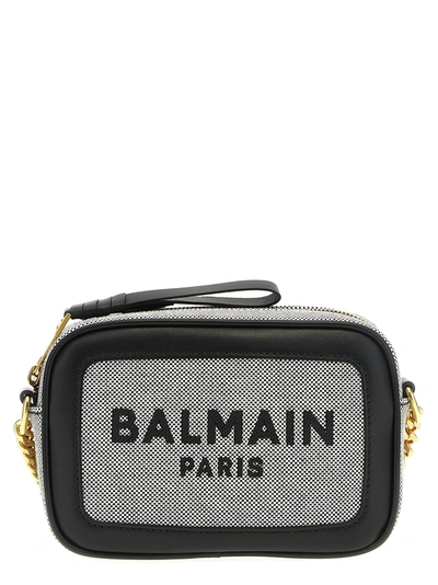 Balmain B-army Crossbody Bag In White/black