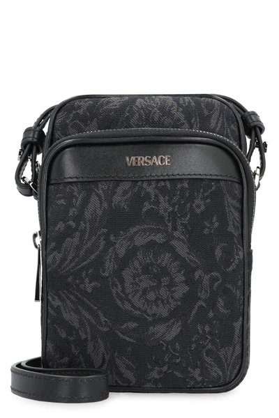 Versace Athena Crossbody Bag In Black