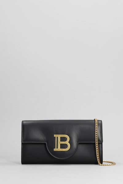 Balmain B Buzz Wallet In Black Leather