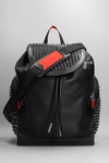 CHRISTIAN LOUBOUTIN CHRISTIAN LOUBOUTIN BACKPACK IN BLACK LEATHER