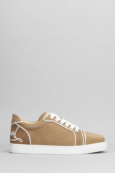 Christian Louboutin Fun Vieira Orlato Trainers In Brown Leather