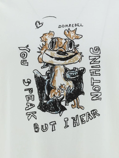 Domrebel Speak Sweatshirt In Ivory