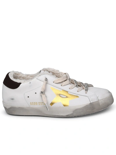 Golden Goose Laminated Sneakers In White