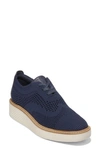 Cole Haan Originalgrand Platform Stitchlite Oxford In Navy