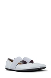 Camper Right Nina Leather Ballerina Shoes In Grey