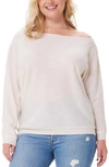 MINNIE ROSE MINNIE ROSE ONE-SHOULDER COTTON & CASHMERE SWEATER