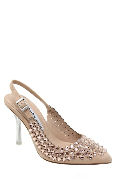 Charles David Idol Slingback Pump In Dark Beige