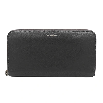 Fendi Selleria Black Leather Wallet  ()