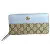GUCCI GUCCI GG CANVAS BLUE CANVAS WALLET  (PRE-OWNED)