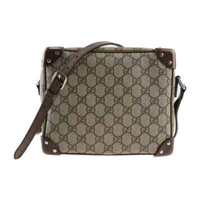Gucci Gg Supreme Beige Canvas Shoulder Bag ()