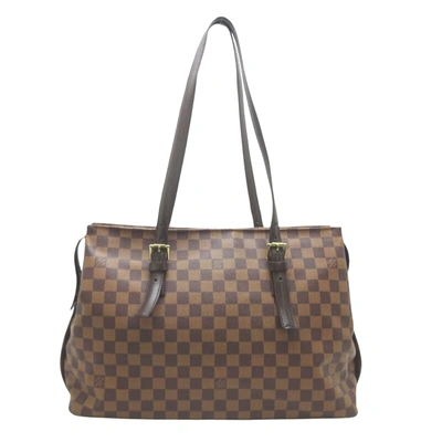 Pre-owned Louis Vuitton Chelsea Brown Canvas Tote Bag ()