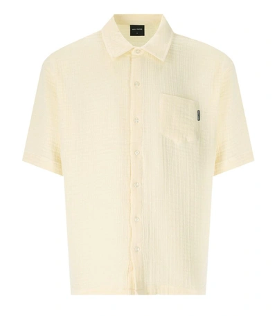 DAILY PAPER DAILY PAPER  ENZI SEERSUCKER ICING YELLOW POLO SHIRT