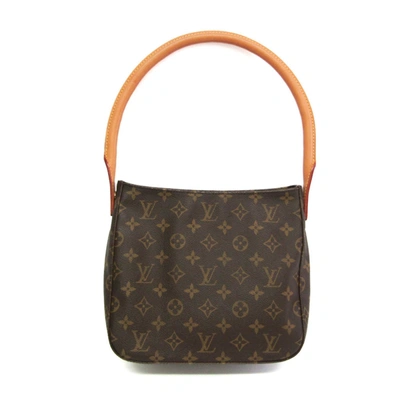 Pre-owned Louis Vuitton Looping Brown Canvas Shoulder Bag ()